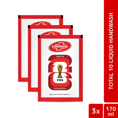 Lifebuoy Handwash (Soap) Total Refill 170ml (Bundle of 3)