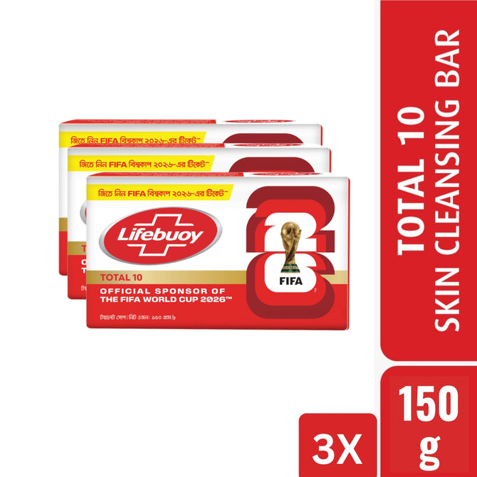 Lifebuoy Skin Cleansing Soap Bar Total 150g (Bundle of 3)