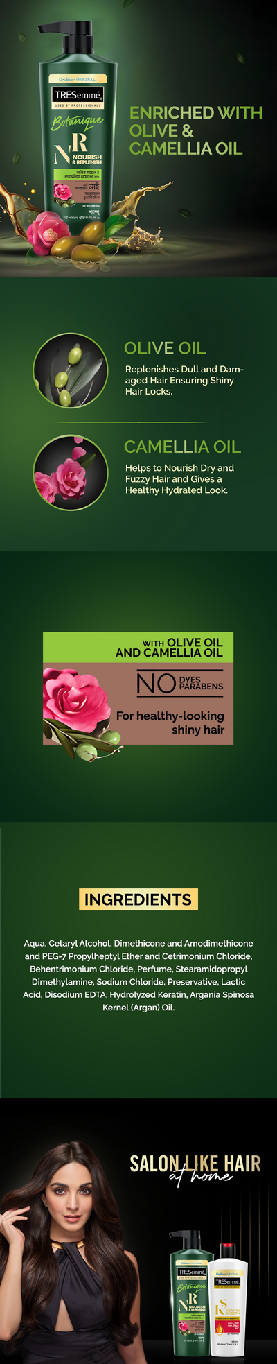 Tresemme Shampoo Botanique Nourish and Replenish 580ml