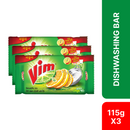 Vim Dishwashing Bar 115g (Bundle of 3)
