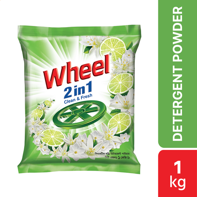Wheel Washing Powder 2in1 Clean & Fresh 1Kg