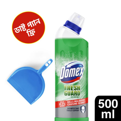 Domex Toilet Cleaning Liquid Lime Fresh 500ml Dustpan Free