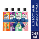 Lux Body Wash 245ml (Bundle of 4)