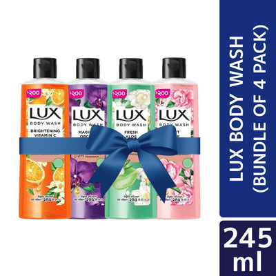 Lux Body Wash 245ml (Bundle of 4)