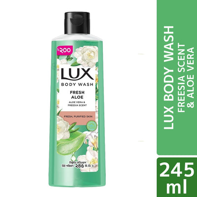 Lux Body Wash Freesia Scent & Aloe Vera 245ml