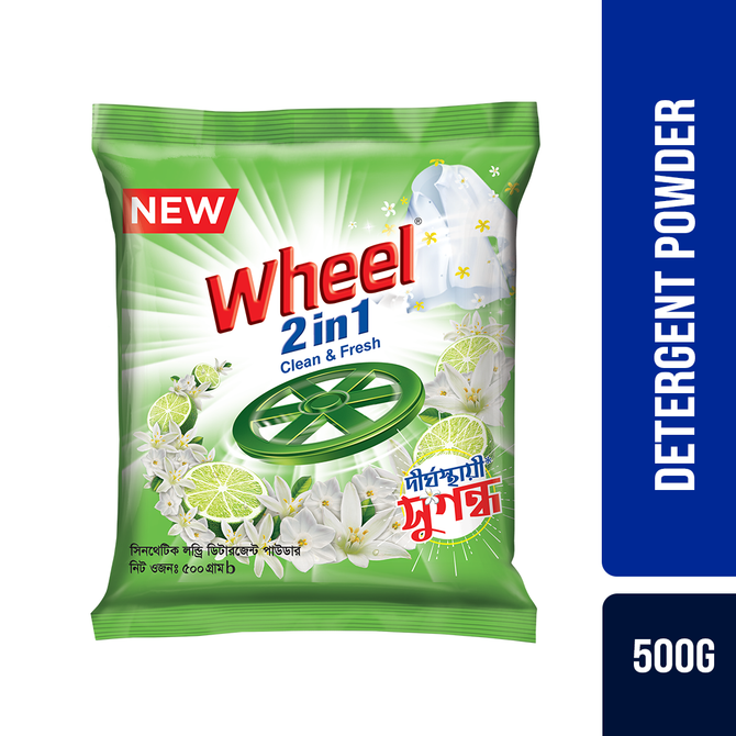 Wheel Washing Powder 2in1 Clean & Fresh 500g
