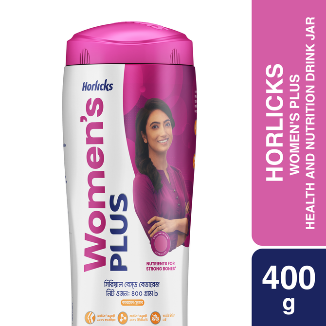 Women's PLUS Horlicks Health and Nutrition Drink Jar 400g