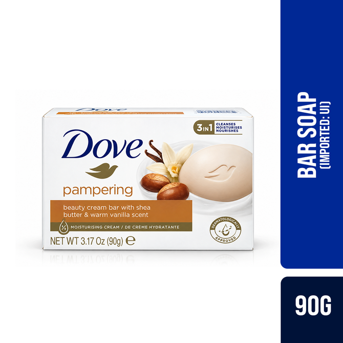 Dove Beauty Bar Soap Pampering Shea Butter (Imported )(UI) 90g