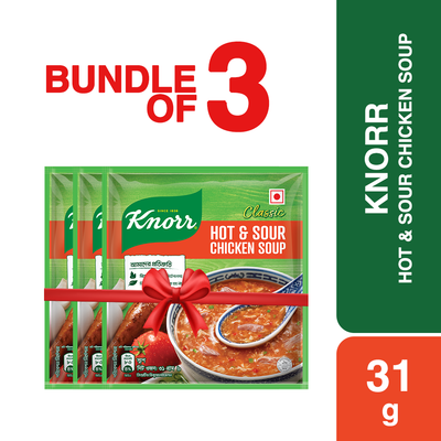 Knorr Soup Hot and Sour Chicken 31g Bundle Of 3 Pcs