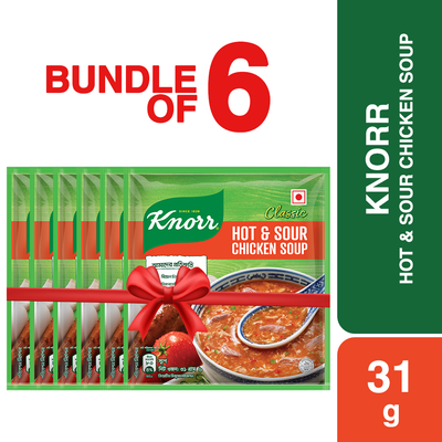 Knorr Soup Hot and Sour Chicken 31g Bundle Of 6 Pcs