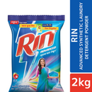 Rin Advanced Synthetic Laundry Detergent Powder 2kg With Vim Liquid 225ml & Container Free