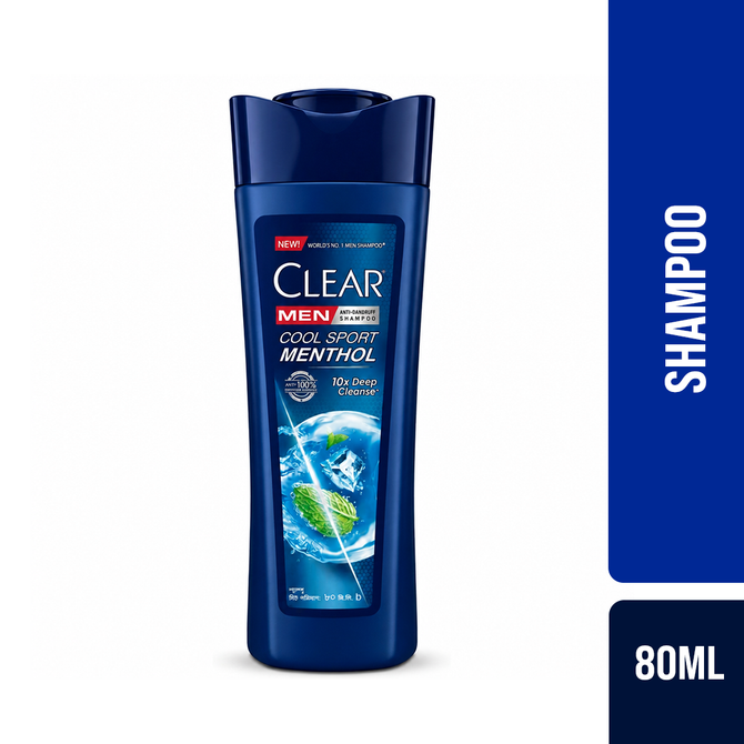 Clear Men Shampoo Cool Sport Menthol Anti Dandruff 80ml