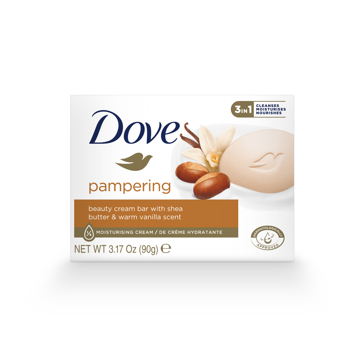 Dove Beauty Bar Soap Pampering Shea Butter (Imported )(UI) 90g