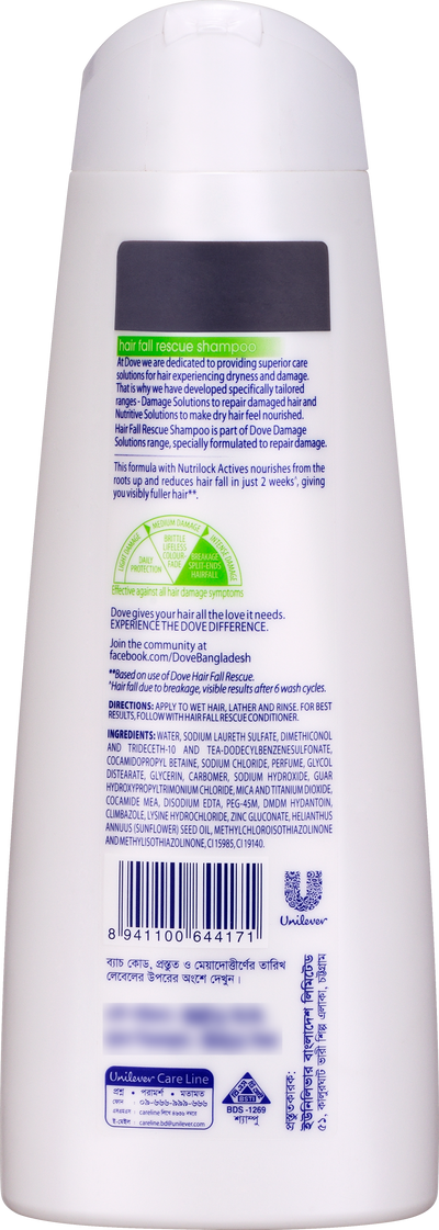 Dove Shampoo Hairfall Rescue 330ml