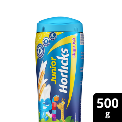 Junior Horlicks Health and Nutrition Drink Stage-2 Jar 500g (Powder Drink)